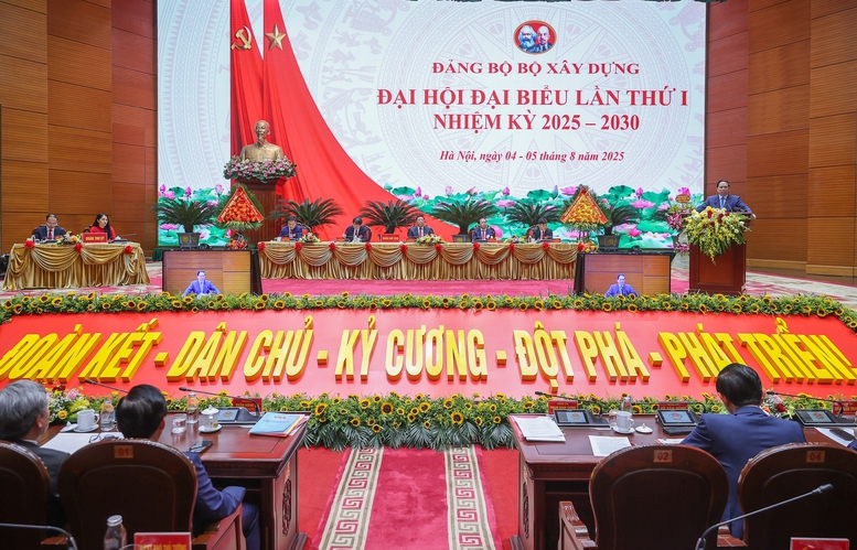 Thủ tướng dự Đại hội Đảng bộ Bộ Xây dựng