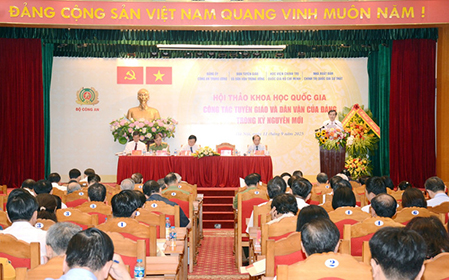  Hội thảo khoa học quốc gia “Công tác tuyên giáo và dân vận của Đảng trong kỷ nguyên mới”