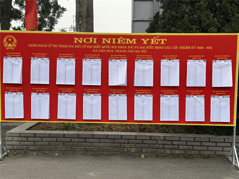 Nhiệm vụ trọng tâm những ngày gần kề bầu cử đại biểu Quốc hội khóa XVI và đại biểu Hội đồng nhân dân các cấp nhiệm kỳ 2026 - 2031