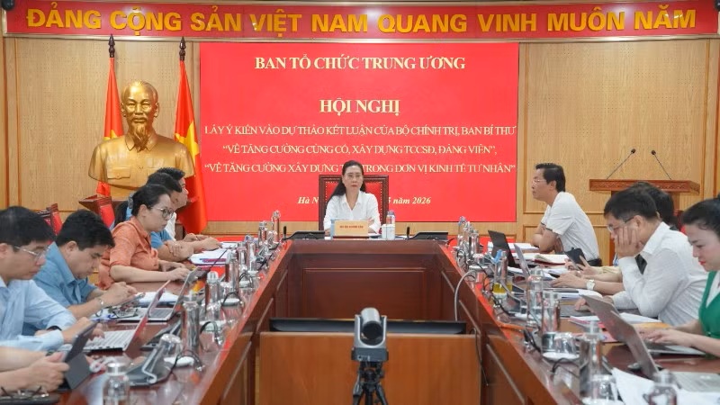 Tăng cường củng cố, xây dựng tổ chức cơ sở đảng, đảng viên