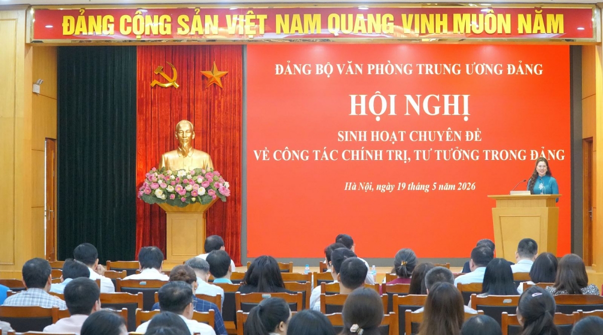 Đảng ủy Văn phòng Trung ương Đảng tổ chức Hội nghị sinh hoạt chuyên đề về công tác chính trị, tư tưởng trong Đảng