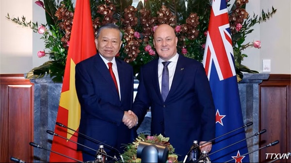 Tổng Bí thư, Chủ tịch nước Tô Lâm hội đàm với Thủ tướng New Zealand Christopher Luxon