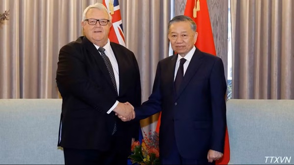 Tổng Bí thư, Chủ tịch nước Tô Lâm hội kiến Chủ tịch Quốc hội New Zealand Gerry Brownlee