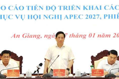 An Giang: Các tiểu đề án và các công trình, dự án hạ tầng phục vụ Hội nghị APEC 2027 cơ bản đúng tiến độ