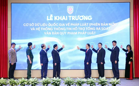 Khai trương Cơ sở dữ liệu quốc gia về pháp luật phiên bản mới