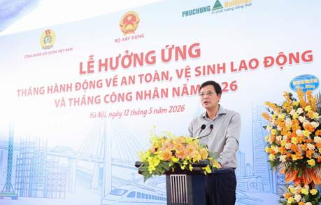 Ngành Xây dựng hưởng ứng Tháng hành động về An toàn, vệ sinh lao động và Tháng Công nhân năm 2026