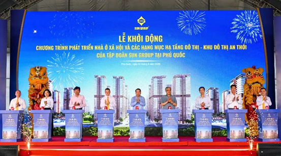 Sun Group xây dựng gần 50 nghìn nhà ở xã hội và nhà cho thuê với tổng đầu tư 40 nghìn tỷ đồng tại Phú Quốc