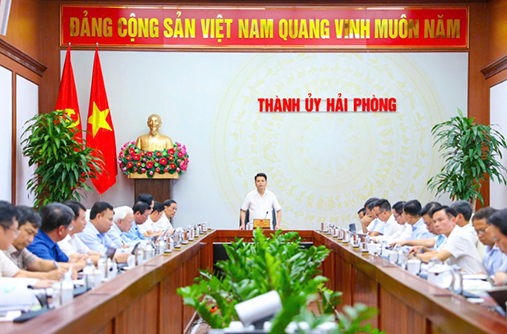 Ban Thường vụ Thành ủy cho ý kiến về Quy hoạch chung thành phố Hải Phòng đến năm 2050, tầm nhìn đến năm 2075