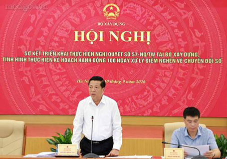 Bộ Xây dựng đẩy mạnh thực hiện Kế hoạch hành động 100 ngày, tháo gỡ điểm nghẽn chuyển đổi số