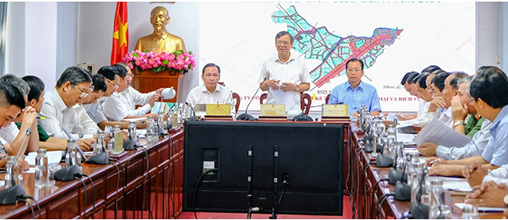 Lãnh đạo TP. Cần Thơ làm việc với xã Nhơn Ái và Thạnh Phú 