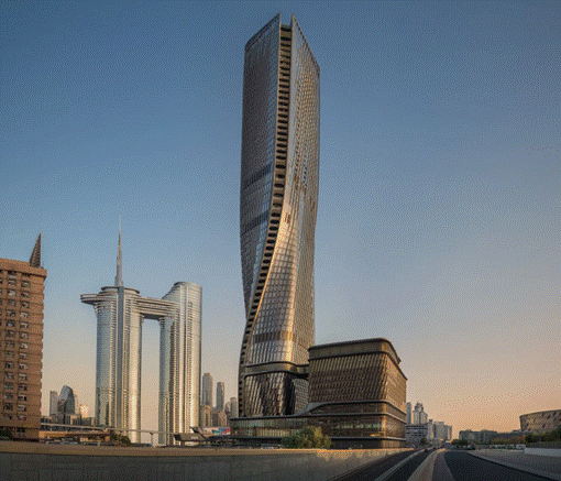 Dubai ra mắt tòa tháp chọc trời, hình xoắn, phủ gốm ứng phó với nắng nóng khắc nghiệt