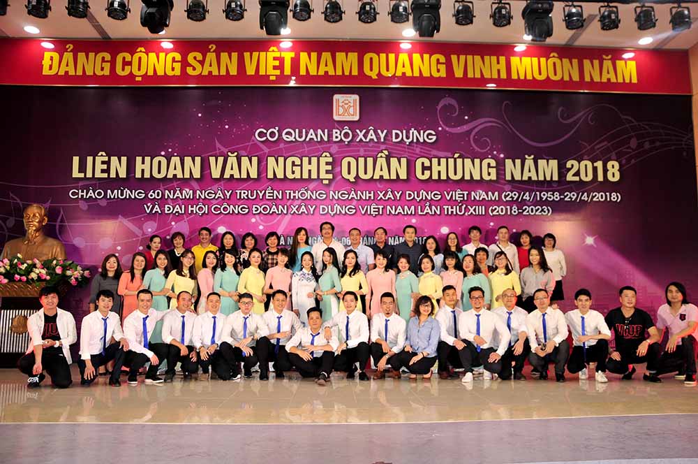 Đội văn nghệ VIUP tham gia Liên hoan văn nghệ quần chúng Bộ Xây dựng năm 2018