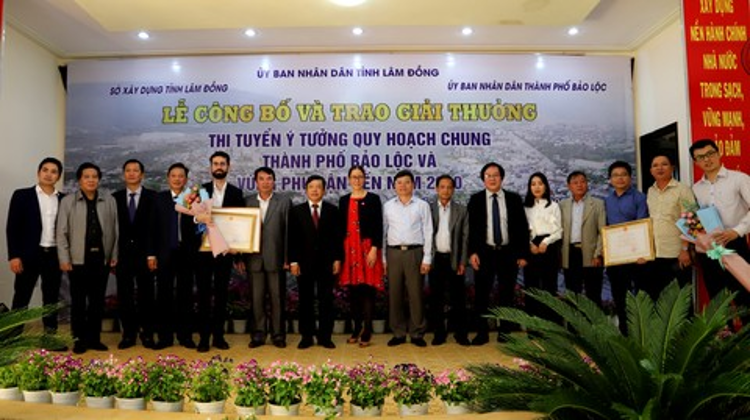 Liên danh VIUP và Công ty RUA giành giải thưởng tại Cuộc thi ý tưởng quy hoạch chung TP Bảo Lộc và vùng phụ cận đến năm 2040