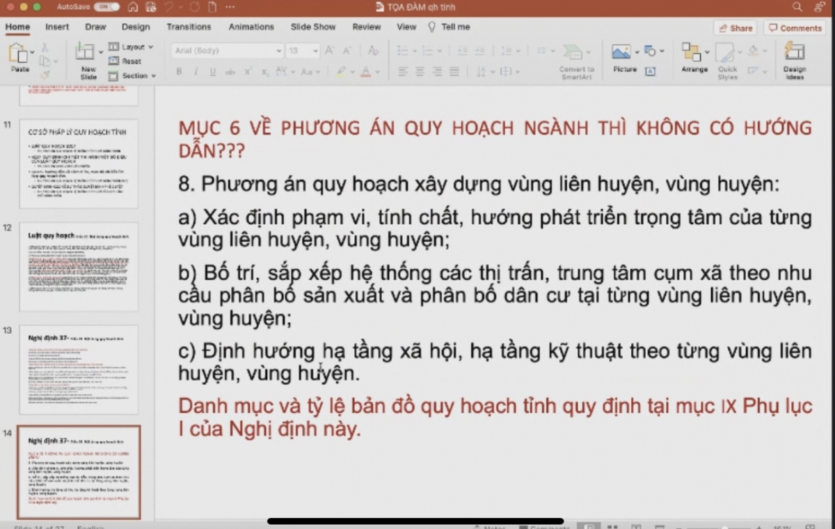 Tọa đàm về những vấn đề chuyên môn liên quan tới QH tỉnh