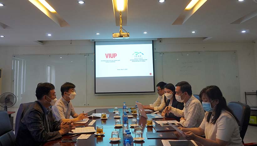 Lãnh đạo VIUP tiếp đại diện Hiệp hội các nhà thầu quốc tế Hàn Quốc