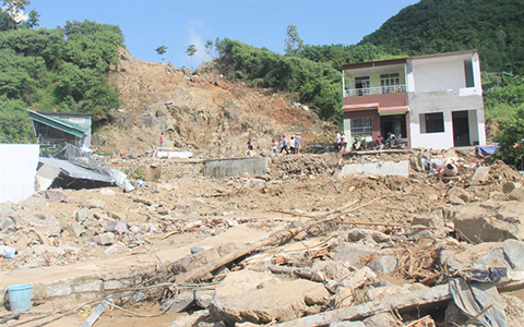 Khánh Hòa: Không xây dựng công trình ở khu vực có nguy cơ sạt lở 