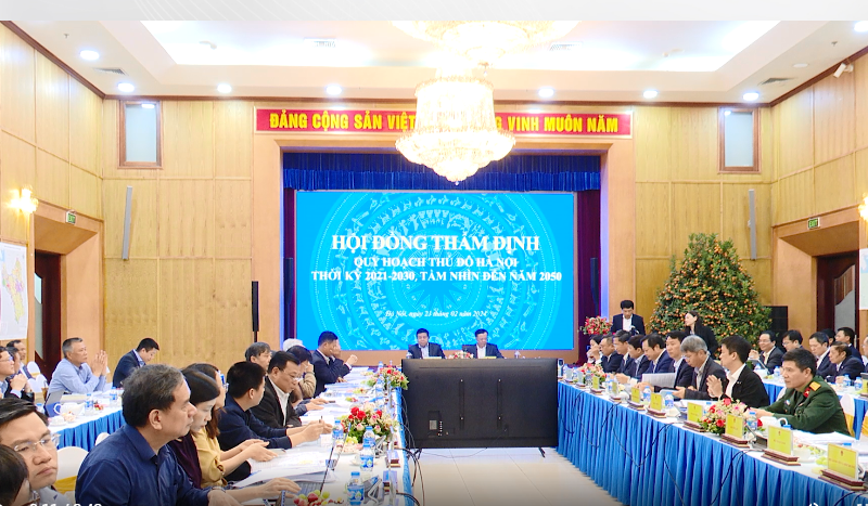 Họp Hội đồng thẩm định Quy hoạch Thủ đô Hà Nội thời kỳ 2021 - 2030, tầm nhìn đến năm 2050