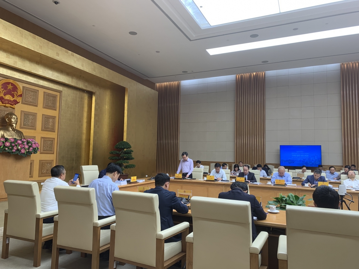 Báo cáo Phó thủ tướng Trần Hồng Hà đồ án điều chỉnh QHC Thủ đô Hà Nội đến năm 2045, tầm nhìn đến năm 2065