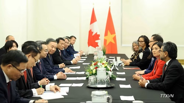 Tổng Bí thư, Chủ tịch nước Tô Lâm tiếp Nhóm Nghị sĩ hữu nghị Canada-Việt Nam