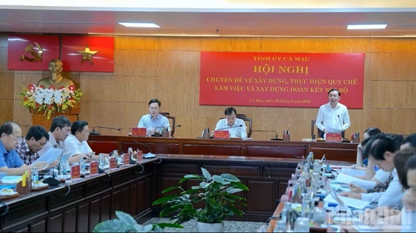 Cà Mau siết chặt quy chế làm việc, củng cố đoàn kết nội bộ từ cơ sở