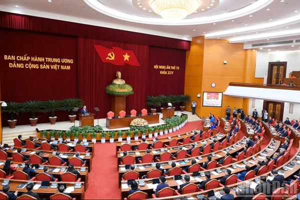 Thông báo Hội nghị lần thứ tư Ban Chấp hành Trung ương Đảng khóa XIV