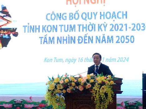 Quy hoạch tỉnh Kon Tum tương ứng với các vùng trọng tâm phát triển