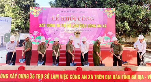 Khởi công xây dựng 36 trụ sở làm việc Công an xã