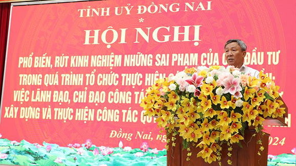 Hội nghị phổ biến, rút kinh nghiệm về các sai phạm trong đấu thầu, quản lý đất đai, trật tự xây dựng và quy hoạch