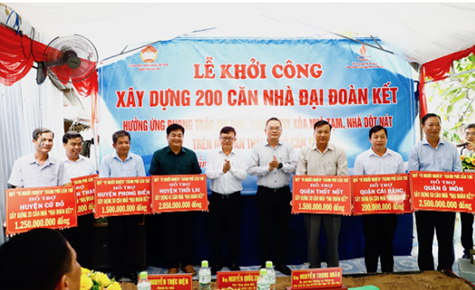 Khởi công xây dựng 200 căn nhà Đại đoàn kết 