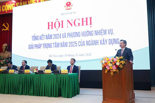 Hội nghị Tổng kết công tác năm 2024 và phương hướng, nhiệm vụ năm 2025 của ngành Xây dựng