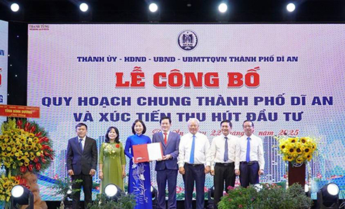 Dĩ An - thành phố năng động của Bình Dương, công bố quy hoạch hướng tới đô thị vùng