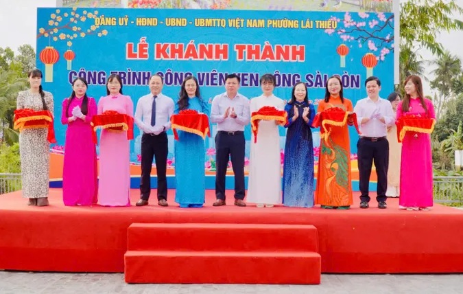 Khánh thành công viên ven sông Sài Gòn ở phường Lái Thiêu